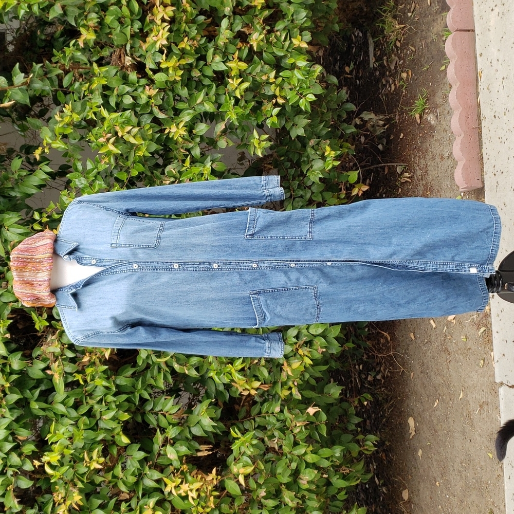Denim long jacket. LAST CHANCE.  DONATING 2/28
